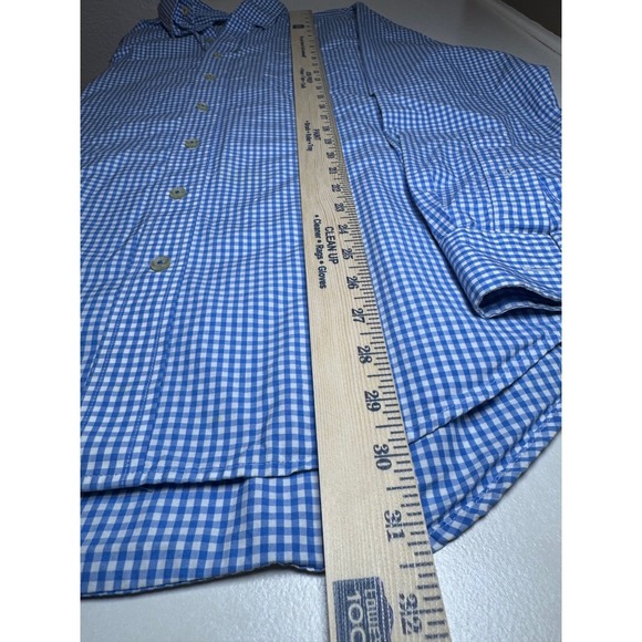 Vineyard Vines Mens Slim Fit Tucker Shirt Blue Gingham Button Down Size M - Picture 8 of 10